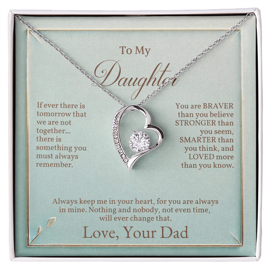 Forever Love Necklace- Gift for Daughter from Dad